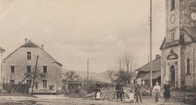 Haut du village en 1918